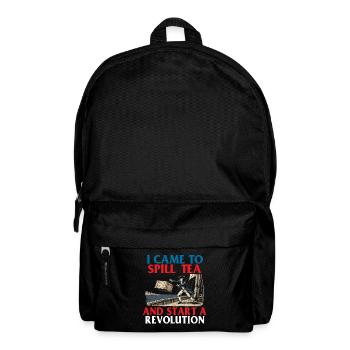 Spill Tea Start Revolution History Pun - Backpack - black - Front