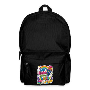 Schulkind 2026 Einschulung 2026 Schulanfang - Rucksack - Schwarz - Vorne