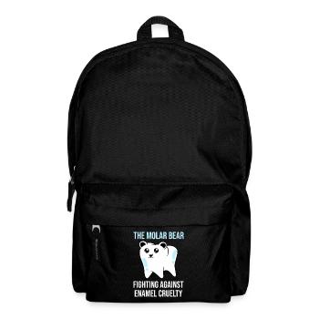 Molar Bear: Kampf gegen Emaille-Grausamkeit - Rucksack - Schwarz - Vorne
