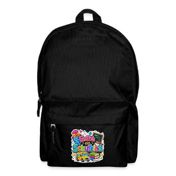 Schulkind 2026 Einschulung 2026 Schulanfang - Rucksack - Schwarz - Vorne