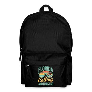 Florida Is Calling And I Have To Go Sunglasses - Backpack - black - Front