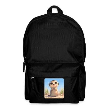 Meerkat Erdmännchen - Rucksack - Schwarz - Vorne