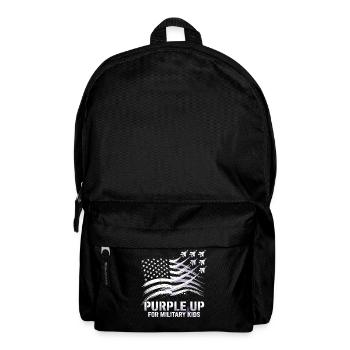 Violet pour les enfants militaires - Sac à dos - noir - Devant