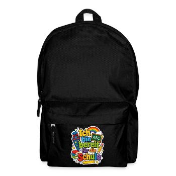 Schulkind 2026 Einschulung 2026 Schulanfang - Rucksack - Schwarz - Vorne