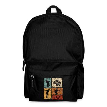 Bocce and Petanque Player Graphic - Backpack - black - Front