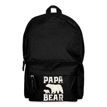 Papa Bear - Father Father's Day Gift - Backpack - black - Front