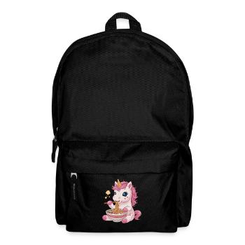 Cute unicorn with ramen noodles for magical - Backpack - black - Front