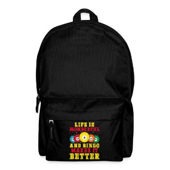 Bingo Game Makes It Better Bingo - Backpack - black - Front