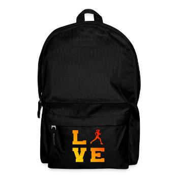Geschenkidee für eine Running mit Running - Rucksack - Schwarz - Vorne