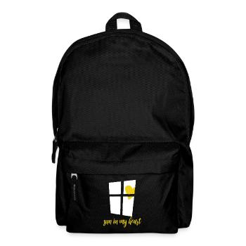 Fenster mit Herz Sonne - sun in my heart - Backpack - black - Front