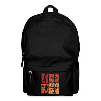 Cheer Squad Cheerleader Sport Vintage Stil - Rucksack - Schwarz - Vorne