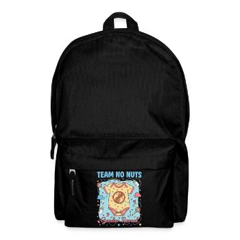 Gender Reveal Team No Nuts Babyparty Mama Papa - Rucksack - Schwarz - Vorne
