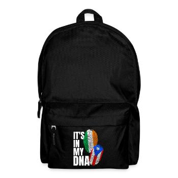 DNA-Stolz: Italienischer Puerto-Ricaner - Rucksack - Schwarz - Vorne