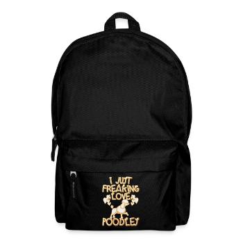 J’adore les caniches – ich liebe pudel - Sac à dos - noir - Devant