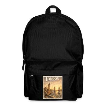 London Europe Vintage Sunset - Rucksack - Schwarz - Vorne