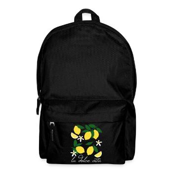 La Dolce Vita Zitronen - Rucksack - Schwarz - Vorne