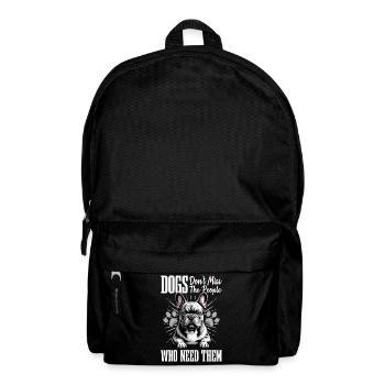 French Bulldog Frenchie Dog Breed - Backpack - black - Front