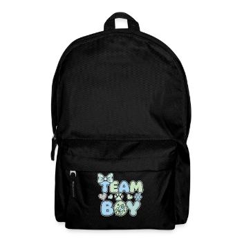 Gender Reveal Team Jungen-Babyparty Schwangerschaft - Rucksack - Schwarz - Vorne