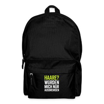 Glatze Glatzenträger Glatzkopf Geschenk - Rucksack - Schwarz - Vorne