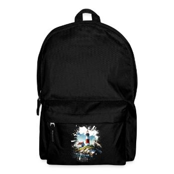 Leuchtturm - Rucksack - Schwarz - Vorne