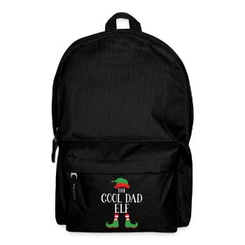 Cool Dad Elf Christmas Graphic - Backpack - black - Front