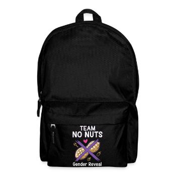 Gender Reveal Team No Nuts Babyparty-Team Mädchen - Rucksack - Schwarz - Vorne