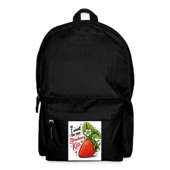 Strawberry Kiss - Backpack - black - Front
