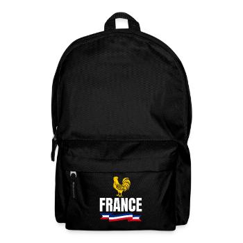 France Coq Dore Ruban Tricolore - Sac à dos - noir - Devant