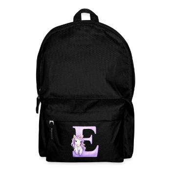 Lettre C Licorne Violette - Sac à dos - noir - Devant
