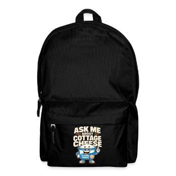 High-protein snack gift for foodies - Backpack - black - Front