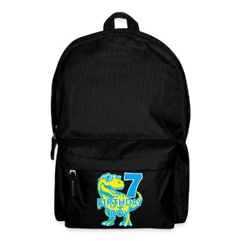 DINO 7 ANS DINOSAURE 7E ANNIVERSAIRE - Sac à dos - noir - Devant