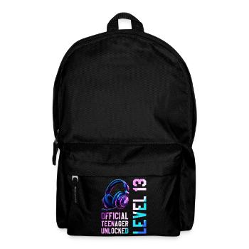 13e anniversaire Garçon Fille Adolescent Niveau 2013 - Sac à dos - noir - Devant