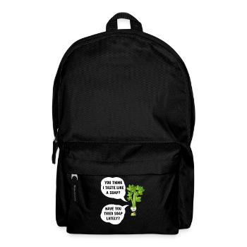 Sellerie-Seifen-Witz-Tee - Rucksack - Schwarz - Vorne