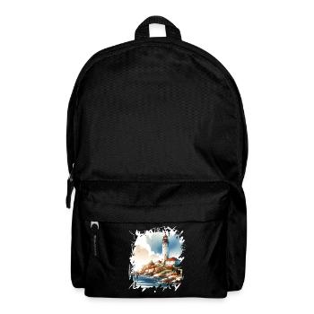 Leuchtturm - Rucksack - Schwarz - Vorne