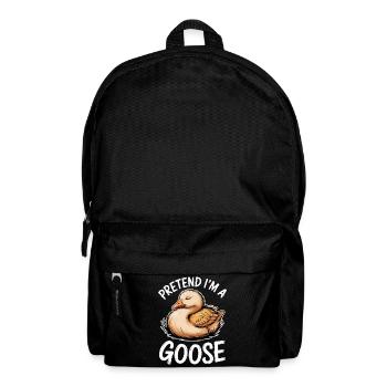 Oies Oies, Cadeau drôle d’oie - Sac à dos - noir - Devant