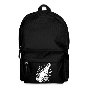Beer Bottle Beer Hops - Backpack - black - Front