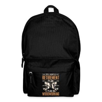 Retirement Wood Workshop Plan Pension Pensioner - Backpack - black - Front