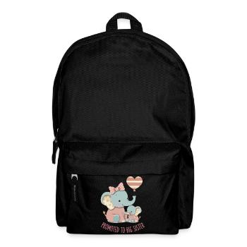 Révélation du sexe : baby shower promue à la grande sœur - Sac à dos - noir - Devant