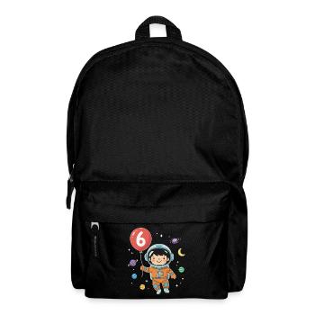 Ballon 6 Geburtstag sechster Geburtstagsgeschenk - Rucksack - Schwarz - Vorne