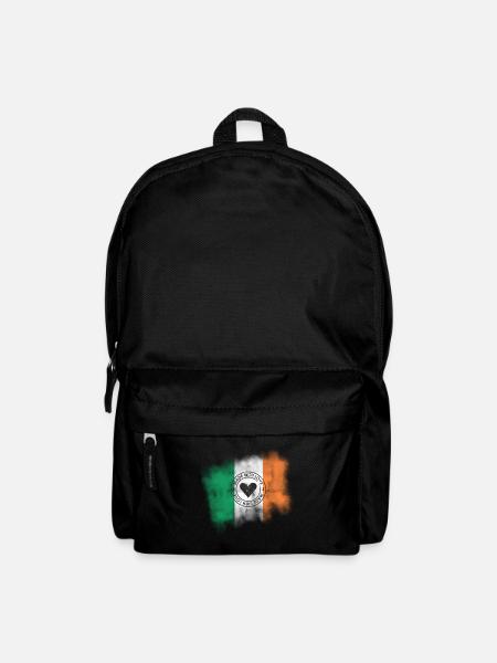 Ireland Flag | Made With Love Retro Design - Backpack - black