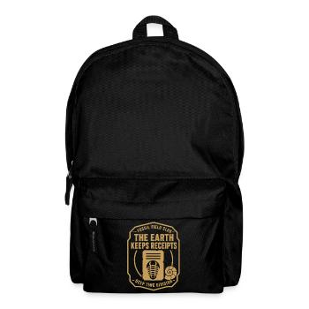 Fossil Feldclub Tiefzeit Badge - Rucksack - Schwarz - Vorne