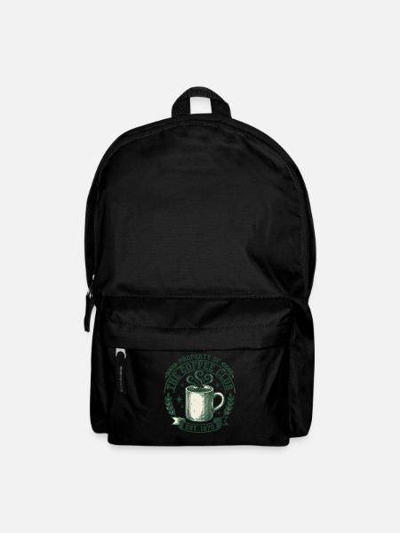 Coffee Club 1970's Vintage Coffee Mug - Backpack - black