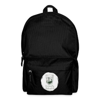 Tea Drinker Saying Naturally Refreshed Tea - Backpack - black - Front