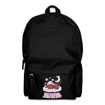 Offizielles Schlafshirt Schlafanzug Dackel Hund - Rucksack - Schwarz - Vorne