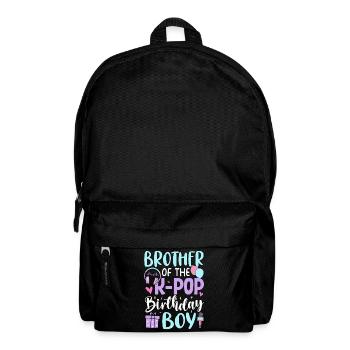 Frère du garçon anniversaire K-Pop - Sac à dos - noir - Devant