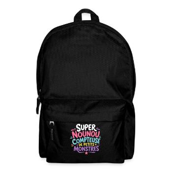 Super Nounou Monstres Colorés - Sac à dos - noir - Devant