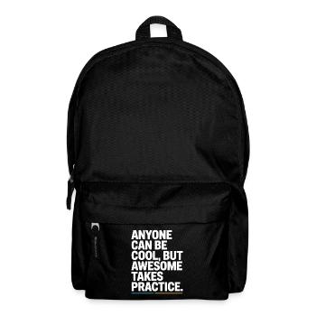 Anyone Can Be Cool Awesome Nerd Gamer Geek Irony - Backpack - black - Front