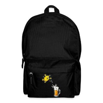 Radler Beer Funny Lemon Jumps Into Beer Glass - Backpack - black - Front