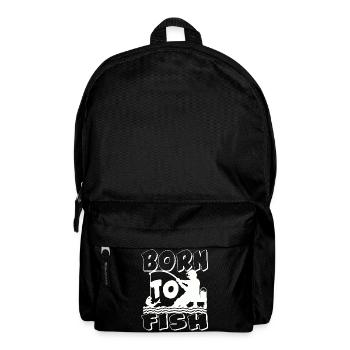 Born to Fish Silhouette - Backpack - black - Front