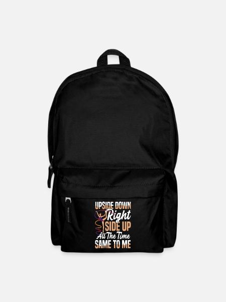 Upside Down Right Side Up All The Time - Rucksack - Schwarz